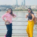 Karunya Ram Instagram - When you leave a beautifull place,you carry it with you wherever you go.♥️🇦🇿 : : : #karunyaram #samridhiram #azarbaijan #baku #vacation #instagood #sisters #love #memories #beautiful #country #meta #actress #traveler #burberry #karllagerfeld #underarmour Baku, Azerbaijan