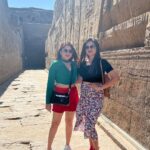 Karunya Ram Instagram - My best memories are the ones we make togather ♥️🥰🤗 : : #karunyaram #samridhiram #sisters #bonding #love #memeories #vacation #egypt Temple Of Kom Ombo