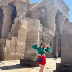Karunya Ram Instagram - My best memories are the ones we make togather ♥️🥰🤗 : : #karunyaram #samridhiram #sisters #bonding #love #memeories #vacation #egypt Temple Of Kom Ombo