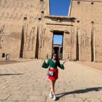 Karunya Ram Instagram - My best memories are the ones we make togather ♥️🥰🤗 : : #karunyaram #samridhiram #sisters #bonding #love #memeories #vacation #egypt Temple Of Kom Ombo
