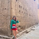 Karunya Ram Instagram - My best memories are the ones we make togather ♥️🥰🤗 : : #karunyaram #samridhiram #sisters #bonding #love #memeories #vacation #egypt Temple Of Kom Ombo