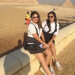 Karunya Ram Instagram - A sister in a friend will come n go but a friend in sister will always remain 🤗😍♥️🥰 : : #karunyaram #samridhiram #sisters #love #forever #cute #bonding #life #vaction #egypt #peramids Cairo, Egypt