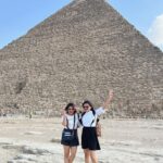 Karunya Ram Instagram - A sister in a friend will come n go but a friend in sister will always remain 🤗😍♥️🥰 : : #karunyaram #samridhiram #sisters #love #forever #cute #bonding #life #vaction #egypt #peramids Cairo, Egypt