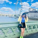 Karunya Ram Instagram - 💜💛🖤💚 London Eye