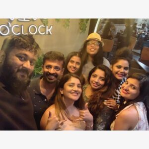 Karunya Ram Instagram - Bday celebration wit Spl people to see al of them keep swiping right ♥️♥️♥️🧿
:
:
Wearing : @ikarunya 
Decore : @gs_events20 
Place : @drinkndine_blr 
:
:
#karunyaram #milkybeauty #birthdaygirl #crlebration