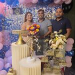 Karunya Ram Instagram - Bday celebration wit Spl people to see al of them keep swiping right ♥️♥️♥️🧿 : : Wearing : @ikarunya Decore : @gs_events20 Place : @drinkndine_blr : : #karunyaram #milkybeauty #birthdaygirl #crlebration Drink N Dine