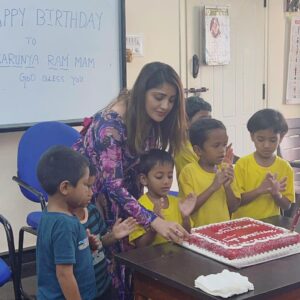 Karunya Ram Instagram - 10.08.2022 Blessed bday celebration with all the love ♥️ thanks to each one of you for making my birthday vry Spl and beautiful this yr ♥️🧿 Overwhelmed wit al your love 
Thanks to al my fans,friends and family u guys are my strength 🤗🎊
:
:
Wearing : @ikarunya 
Pics : @samridhi.ram 
:
:
#karunyaram #milkybeautykarunyaram #actress #birhday #celebration #kindheart #begood #dogood #help #needy#behappy #enjoy #hapiness #family