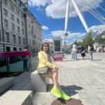 Karunya Ram Instagram - 💜💛🖤💚 London Eye