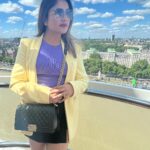 Karunya Ram Instagram - 💜💛🖤💚 London Eye