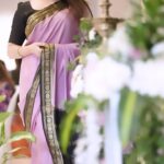Karunya Ram Instagram - 🥻🩷🖤🧿 : : #karunyaram #milkybeautykarunyaram #actress #saree #sareelove #beautiful #silksaree #trending #viral Raja Rajeshwari Nagar, Bangalore South