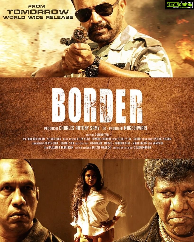 Kavita Radheshyam Instagram - Please Shower Your Love And Support At A Cinema Near You.. 🙏🙏🙏 #BorderTamilMovie #BorderMovie