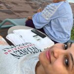 Kavitha Gowda Instagram - Well we stayed in a beautiful hotel at thee Palm …. But the food was 😝😝🥴🥴 …. And guess what we actually ended up eating … We started with fruits & veggies then tried some amazing beetroot juice & almondmilk shake , oatmeal sandwich , croissant , banana cake , plain cake etc etc with the bakery items …. Trying to make it feel cool but with a lot of help from our mothers we realised that our Indian appetite won’t be happy with these … then we luckily met an Indian chef & requested him to cook something India. & we finally evened up with some roti & chutney …. 🤣🤣 well that was an experience… #dubaidiaries #familyvacation #thepalmsbeachhotel