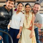 Kavitha Gowda Instagram - @gonative.in #missingscenes @acharyasneh_official ❤️❤️ @cop__2_the__ko @chandan_kumar_official ❣️