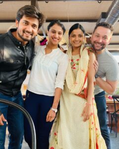 Kavitha Gowda Instagram - @gonative.in 

#missingscenes 
@acharyasneh_official ❤️❤️ @cop__2_the__ko 

@chandan_kumar_official ❣️