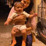 Kavitha Gowda Instagram - This bundle of happiness made my day ❤️❤️ Agastya 👼 @dhanrajcm_official @shalini_dhanraj