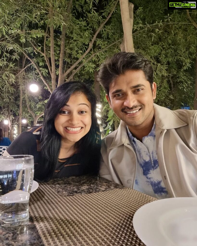 Kavitha Gowda Instagram - First dine out 2023 - Happy new year all..❤️❤️❤️❤️ Bangalore, India