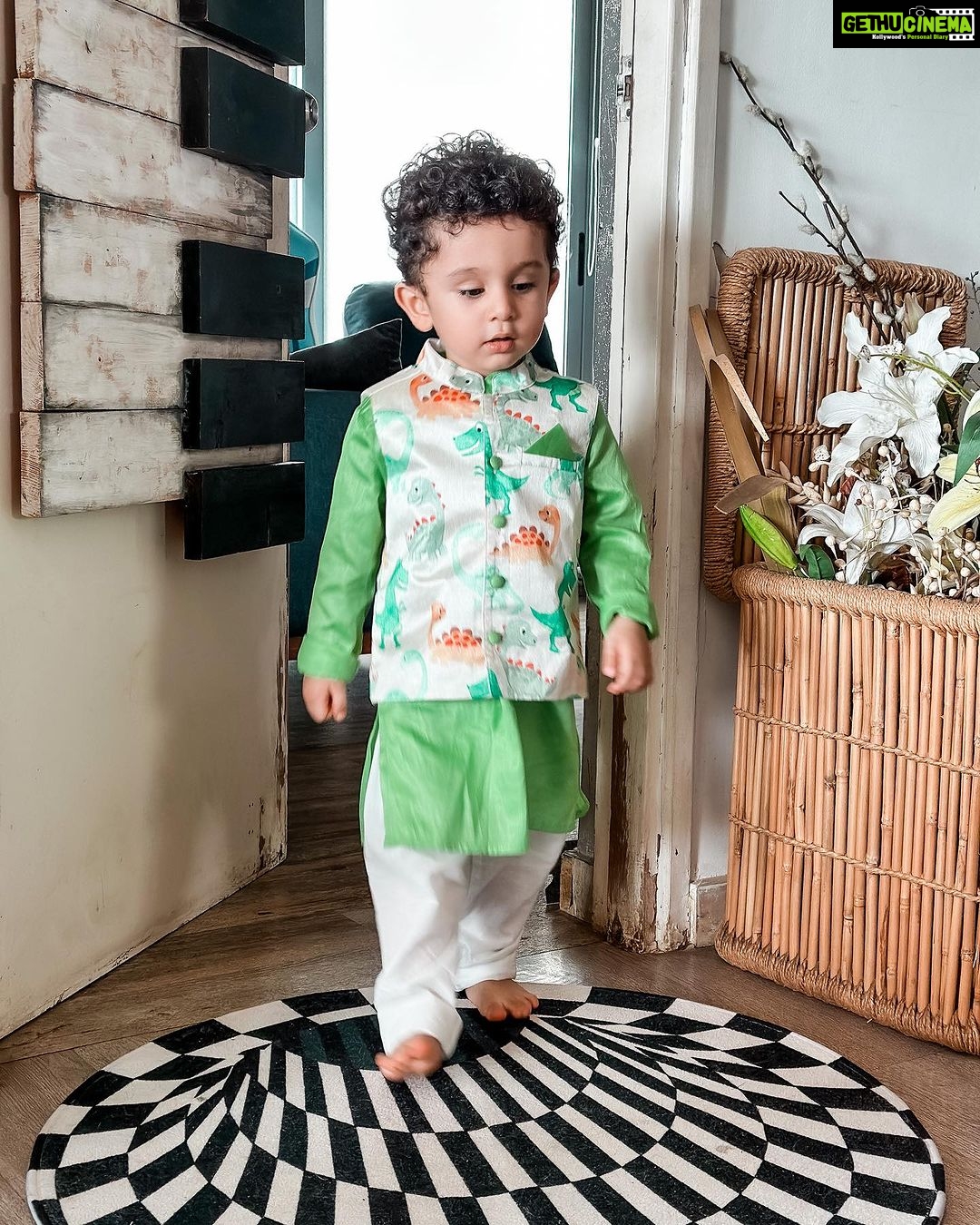 Kishwer Merchant Instagram - 🎉👧 Calling All Parents! Unveil the Grand Rakhi Collection at FirstCry's Spectacular Sale! 🌸🛍️ As a mother, I count my blessings every day, especially when I see the joy that Nirvair brings to our lives. This Raksha Bandhan, I can't help but marvel at how my boy embraces the spirit of the occasion with his vibrant enthusiasm and infectious smiles.I ordered the babyoye votton woven kurta for him and he loved it, it was so comfortable. 🎈He has an uncanny knack for choosing the most colorful and lively outfits as if he understands the essence of the celebration🌈 I've Already Snagged the Most Adorable Ensembles for my lil baby. Make this Rakhi more special for your munchkins with the beautiful and colorful ethnic collection at FirstCry! 💕✨ Don't let these unmissable offers slip away! Use my dode *KISHWERRB50* for a splendid 50% off on FirstCry Fashion! 🎉👕 #firstcryrakhi23 #firstcrykirakhi #FussNowAtFirstcry #FirstcryIndia #Firstcry #collaboration #ShopAtFirstcry #FussyIsFantastic #rakshabandhan #Rakhi2023 #kidsethnicwear #brothersisterlove #Festive fashion