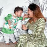 Kishwer Merchant Instagram - 🎉👧 Calling All Parents! Unveil the Grand Rakhi Collection at FirstCry's Spectacular Sale! 🌸🛍️ As a mother, I count my blessings every day, especially when I see the joy that Nirvair brings to our lives. This Raksha Bandhan, I can't help but marvel at how my boy embraces the spirit of the occasion with his vibrant enthusiasm and infectious smiles.I ordered the babyoye votton woven kurta for him and he loved it, it was so comfortable. 🎈He has an uncanny knack for choosing the most colorful and lively outfits as if he understands the essence of the celebration🌈 I've Already Snagged the Most Adorable Ensembles for my lil baby. Make this Rakhi more special for your munchkins with the beautiful and colorful ethnic collection at FirstCry! 💕✨ Don't let these unmissable offers slip away! Use my dode *KISHWERRB50* for a splendid 50% off on FirstCry Fashion! 🎉👕 #firstcryrakhi23 #firstcrykirakhi #FussNowAtFirstcry #FirstcryIndia #Firstcry #collaboration #ShopAtFirstcry #FussyIsFantastic #rakshabandhan #Rakhi2023 #kidsethnicwear #brothersisterlove #Festive fashion