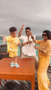Kishwer Merchant Instagram - Life is a stage, dance your heart out ❤️ specially when you’re surrounded by the people you LOVE ❤️🧿 Thankyou for making my birthday so beautiful and memorable ❤️ @coco_resorts @irisreps ! #Sukishkababy #NirvairRai
