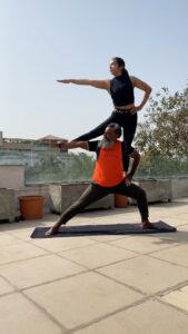 Krishika Lulla Instagram - Stop trying to calm the storm. Calm yourself, the storm will pass !

#yogapractice #yogagirl #yogainspiration #yogaposes #yogateacher @yogagurumansoorbaluch__  #krishikalulla #krishikalulla❤️