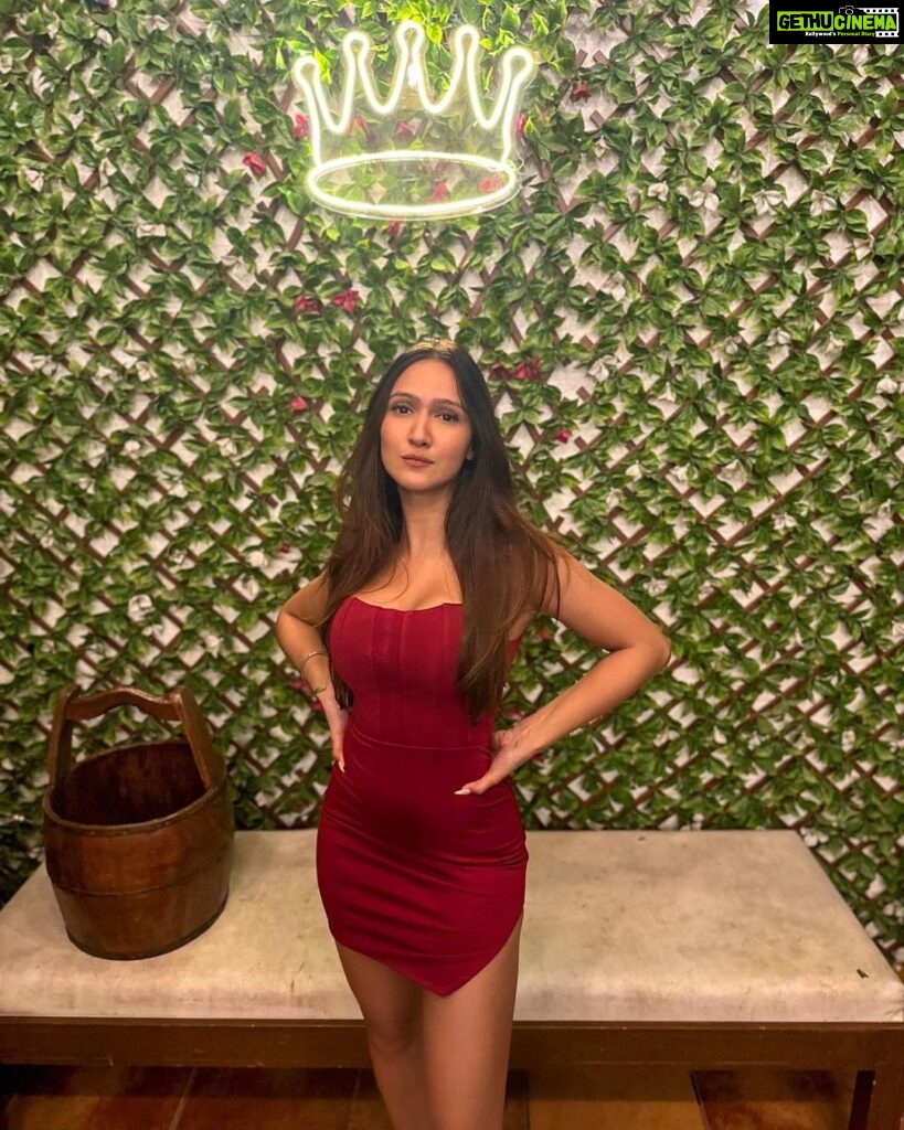 Krissann Barretto Instagram - Starchild 🥰♥️💫 📍 @whitehorsevilla #outfit @zaamo.official @outcast_india 📷 @nitipedia #red #ootd #fashion #dress #girl #birthday #happy #grateful #blessed