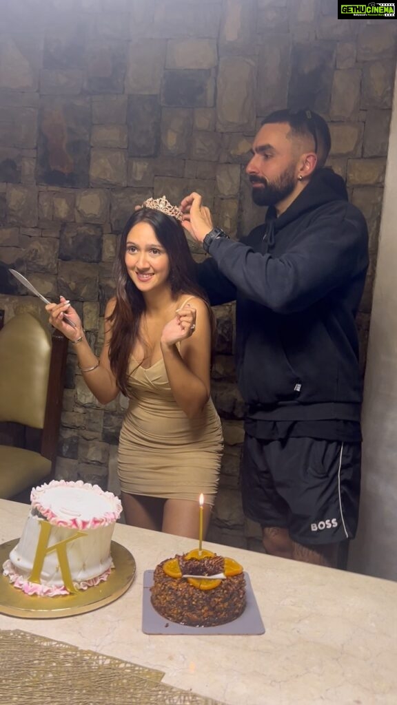 Krissann Barretto Instagram - Get you a man who not only reminds you to put your crown on but also makes sure it stays there .. 🥹♥️ F*ck I’m lucky ♥️ Outfit @a.la.modebyakanksha Styling @nidasshah Thankyou for making this the best Birthday baby @nkaramchandani I cannot wait to be your wife!!!!! 🥰♥️ I got my f*%ing Fairytale ♥️ @shivangiarora @whitehorsevilla Thankyou ♥️ @simonechakravarty @jewelsforlunch @nidasshah @revarewa @minazfruitwala @liberal_librann @karancito @nitipedia @ashlovestorave LEGENDSsssss ♥️ I love you guys more than anything ♥️ #birthday #cake #video #soulmate #fiance #trendingreels #trending #viral #outfit #ootd #happy #friends #family #best