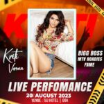 Kriti verma Instagram - Let’s rock Goa Tonight . #ShowTime 🔥🔥 #kriti #stageperformance #kritiverma #bigboss #roadies Taj Cidade de Goa, Goa
