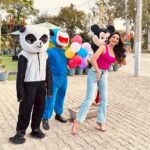 Kriti verma Instagram - When u have micky mouse, panda and doraemon on set 📸 #kriti #kritiverma #biggboss #mtv #roadies