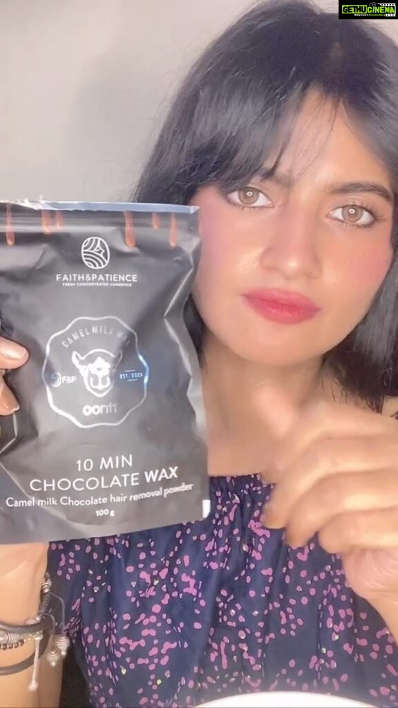 Leslie Tripathy Instagram - @faithandpatience_shop chocolate painless wax , removes hair in 10 mins🤩 Faith & Patience have 50% off on all products, Monsoon Sale is live. Go buy now! camel chocolate powder wax easily removes hair in 10 mins skin shine and glow removing sun tan and dark skin🤩 #bestskincare #camelmilk #chocolatewax #bestwax #painlesswaxing #trendingproducts #vocalforlocal #indianproducts #leslietripathy #faithandpatience #camelwax #monsoonoffer #mumbaiinfluencer Mumbai - मुंबई