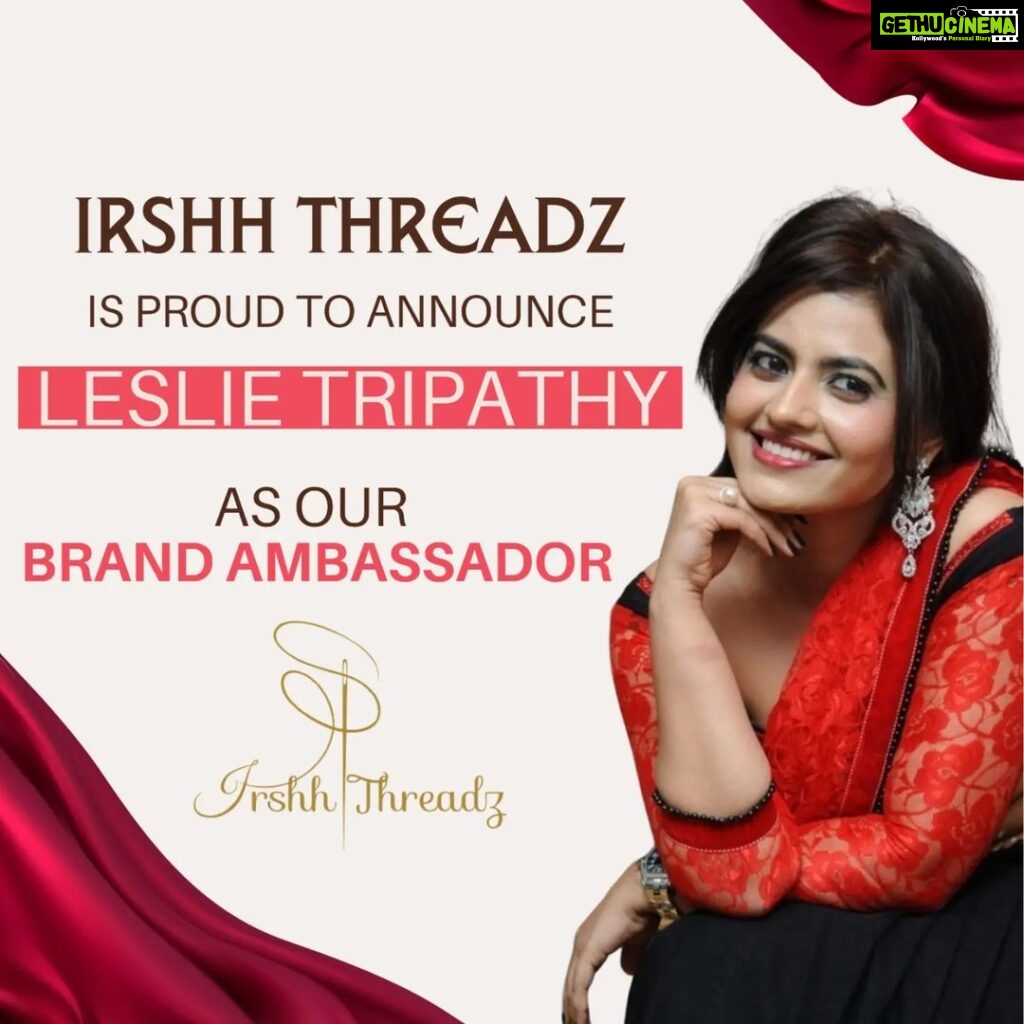 Leslie Tripathy Instagram - Irshh Threadz is thrilled to announce our newest brand ambassador, the incredibly talented and stylish @leslietripathy26. Get ready to witness the perfect blend of fashion and charisma as we embark on this exciting journey together. Stay tuned for a whirlwind of trendsetting looks and exclusive collaborations. Welcome to the family! #irshhthreadz #clothing #ethnic #ethnicwear #indiansuits #pakistaniwedding #dresses #fashionblogger #viral #fashionista #trending #entrepreneur #fashionstyle #brandambassador #leslie #leslietripathy #brandcollaboration #fashionstyle #ethnicwear #fashionnova #style #indianfashion #ethnicoutfit #ethnicfashion #brandambassador #indianwedding Mumbai, Maharashtra