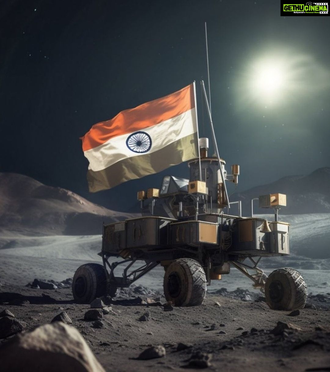Leslie Tripathy Instagram - India on Moon๐ฎ๐ณ๐๐ , a goosebump moment of joy, congrats team @isro and Indians worldwide ๐ฎ๐ณJai Hind๐ฎ๐ณ #IndiaOnTheMoon #ISRO #VikramLander #india #Chandrayaan3 #proudindians ๐ฎ๐ณ Mumbai, Maharashtra