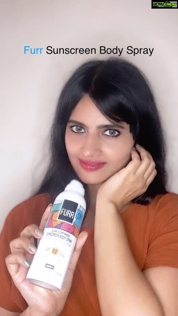 Leslie Tripathy Instagram - @furrbypeesafe #Ad “Hey there, sun worshippers! ☀️✨ I can’t get enough of the Furr Sunscreen Body Spray! 🙌🌿 Not only does it keep my skin safe from harmful rays, but it also leaves it feeling hydrated and oh-so-smooth. 😍💦 Whether I’m lounging by the pool or adventuring in the great outdoors, Furr Sunscreen Body Spray is my go-to for that perfect summer glow. 🌞🌴 #FURR #Sunscreen #SkinProtection #StaySafeFromTheSun #HealthySkin #SunSafety #SPF50 #BroadSpectrum #SunProtection #SkincareEssentials #LoveYourSkin #SkinCareRoutine #SummerVibes #leslietripathy #reelsinstagram #reelsvideo #reelsvideo #reelsindia #reelsviral Mumbai, Maharashtra