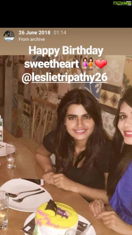 Leslie Tripathy Instagram - Kuchh rishte aise hote hai jo hamesha dil ke kuchh zyada hi kareeb hote hai..Aisi hi hamari friendship, tu hai Liz @leslietripathy26 💕 .... Aur yeh lifetime rahegi... Love you a lot Girl...Wishing you The Bestest of Bestest in Life... HAPPY BIRTHDAY Sweets 🎂 🍰 😋 💗 😘 Somewhere On Earth :)