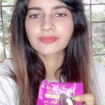 Leslie Tripathy Instagram - My love for chocolates is evident @sunfeastdarkfantasy on my teeth