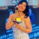Leslie Tripathy Instagram - Thank you @azharhussaindirector @yiia_national @shibamediawprk @yiia_official @shahu8930 for award and opportunity and @sufiyankapadiaa . My Outfit by @foreverpretty.co.in Mukti A Smita Thackera