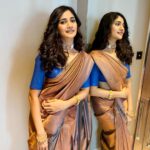 Losliya Mariyanesan Instagram - 💫 Thanks for this beautiful saree @tribanga_india Makeup & hair @vaishuzmakeover Jewels @anamika_nuptial_aabaranam