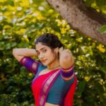Losliya Mariyanesan Instagram - 🍂 Photography @navin.appu styled @indu_ig Outfit @ivalinmabia Makeup & hair @anushyaa_mua Jewellery @made_for_hers