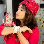 Madhavi Latha Instagram - Krisha krishna Radhe radhe