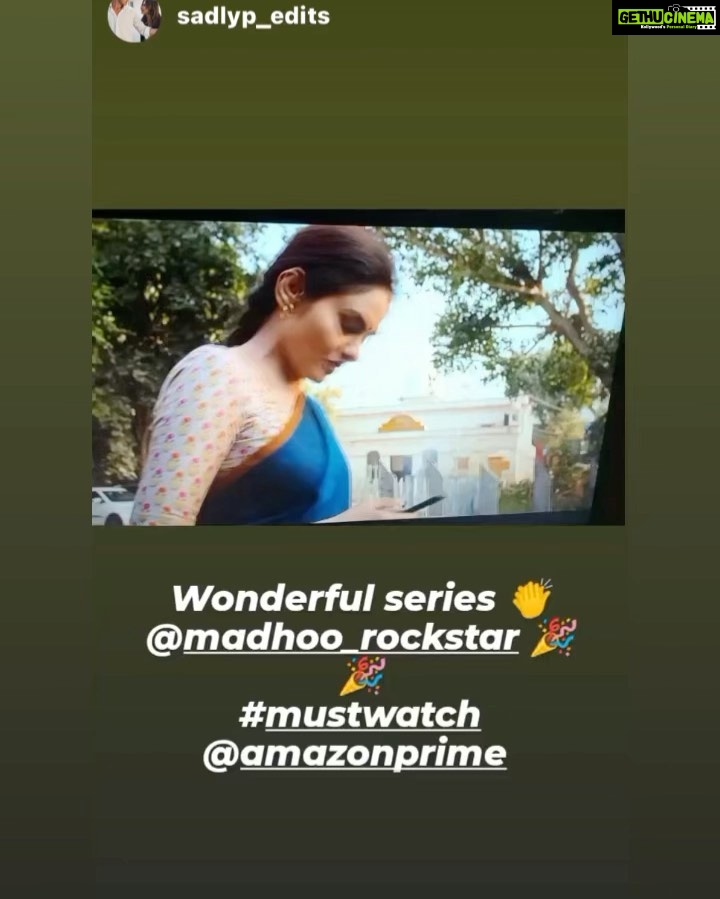 Madhoo Instagram - #sweetkaaramcoffee @primevideo ❤️❤️❤️ London, United Kingdom