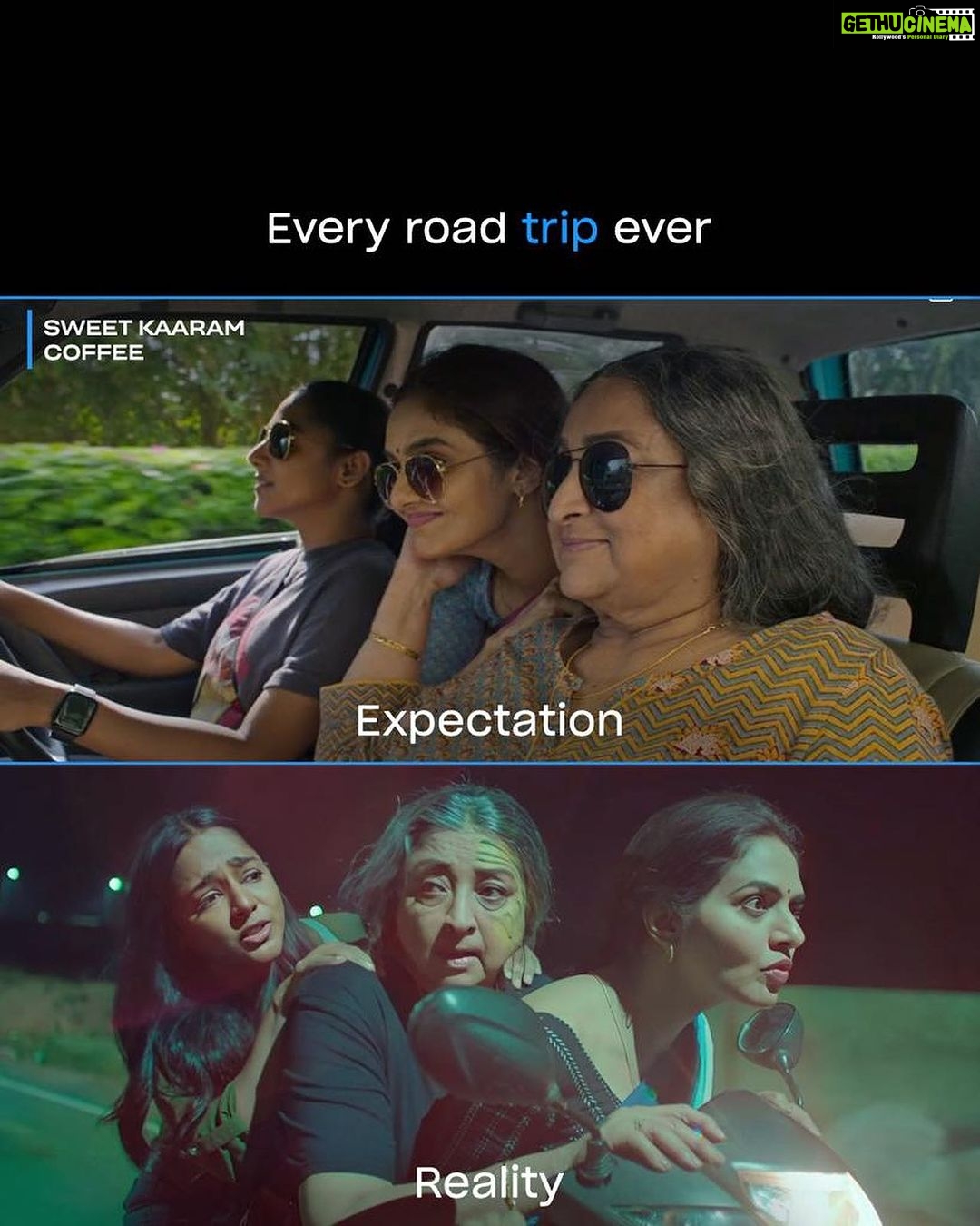 Madhoo Instagram - From expectation to reality, this trip has a new twist at every turn 🚙✨ #SweetKaaramCoffee, watch now! @primevideoin #ReshmaGhatala #Lakshmi @santhybee #VamsiKrishna @liontoothsocial @bejoynambiar @krishnafilmmaker @whatiswat @manju.mohan83 #GovindVasantha @sharmishta.roy #KrishnanVasant @viraj2singh @remydalai @ekalakhani #PraveenAnthony @srinivasbhuvan @thinkmusicofficial @siva_ananth @mr_makhija #KavinBabu @_balasuresh @dev.in.the.gram @alexx_onell @ayeshakapur @danixycode @karthiknetha_official @gbalaji @valentino_suren @alagiakoothan @g_man4ever_official @vinithramenon @krishnaramkumar @anita.nuthakki