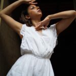 Madhurima Roy Instagram - Feeling so brave wearing white this monsoon #2 ⛈ .. Lensed by @the_little_lens Bandra