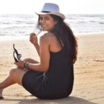 Madhurima Tuli Instagram - 🖤🌊 PC - @sinhaswati2309 🫶🏼 #beachlove #beach #goa #paradise Goa Beach