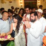 Madhurima Tuli Instagram - Embracing the divine blessings of Lord Ganesha at the residence of the hounourable Chief Minister of Maharashtra @mieknathshinde Sir Grateful for this unforgettable experience 🙏🏼