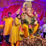 Madhurima Tuli Instagram - GANPATIBAPPAMORYA ❤️🙏🏼 For 7 yrs we’ve kept Ganpati. This year we were planning but couldn’t. Hopefully next year Bappa will grace his blessings in our house 🙏🏼 #andhericharaja #ganapatibappamorya