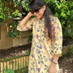 Madhurima Tuli Instagram - Love this new outfit by @ambraee_ 💛💛 #yellow #love #sun #indianwear