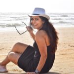 Madhurima Tuli Instagram - 🖤🌊 PC - @sinhaswati2309 🫶🏼 #beachlove #beach #goa #paradise Goa Beach