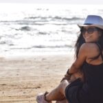 Madhurima Tuli Instagram - 🖤🌊 PC - @sinhaswati2309 🫶🏼 #beachlove #beach #goa #paradise Goa Beach