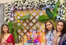 Madhuurima Instagram - High vibrations on his Spl day. Thank you god for fulfilling everyones wishes who are aligned with their purpose. . Keep the blessings coming ❤️. Happy birthdayGAMPU ❤️❤️ Styled by @litittlepuffsofhappiness @styleitupwithraavi outfit @masumimewawallaofficial