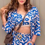 Madhuurima Instagram - Hua na 😍😍. #reels #blue #pretty #reeloftheday #explore Wearing @fxmlondonofficial