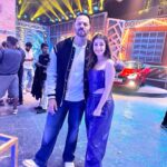 Madhuurima Instagram - Sharing the stage With the one and only LION KING @itsrohitshetty . The lion and the wolf 😍 Will miss the banter and how he teases me. M gonna miss u. Miss the show sir. ❤️❤️. And all my other jungle wasio ❤️❤️🤗🤗 hugs.